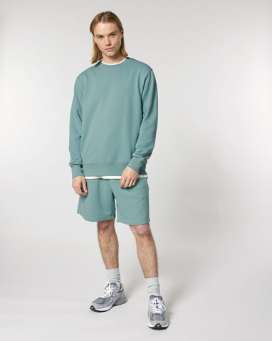 Matcher - Das Rundhals-Unisex-Sweatshirt aus French Terry - Teal Monstera - XXS bedrucken, Art.-Nr. STSU799C0602S