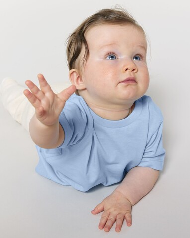 Baby Creator - Das Iconic Baby-T-Shirt - Blue Soul - 6-12 m/68-80cm bedrucken, Art.-Nr. STTB918C149B2