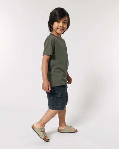 Mini Creator 2.0 - Das Iconic Kinder-T-Shirt - Khaki - 7-8/122-128cm bedrucken, Art.-Nr. STTK184C22307