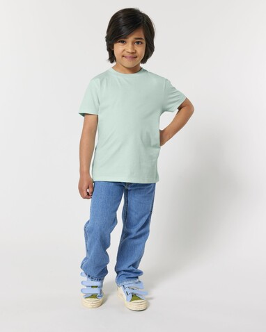 Mini Creator 2.0 - Das Iconic Kinder-T-Shirt - Caribbean Blue - 12-13/152-158cm bedrucken, Art.-Nr. STTK184C72412