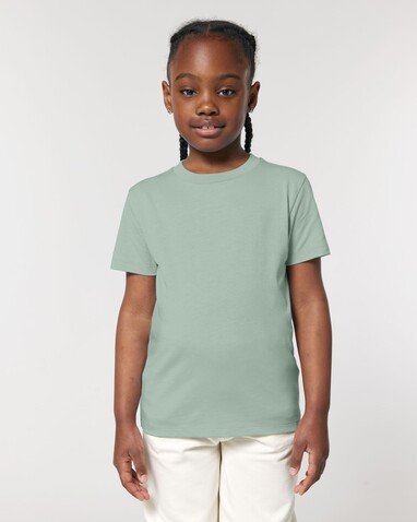 Mini Creator 2.0 - Das Iconic Kinder-T-Shirt - Aloe - 3-4/98-104cm bedrucken, Art.-Nr. STTK184C08903