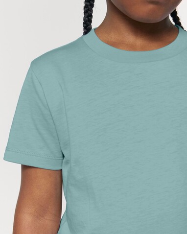 Mini Creator 2.0 - Das Iconic Kinder-T-Shirt - Teal Monstera - 5-6/110-116cm bedrucken, Art.-Nr. STTK184C06005