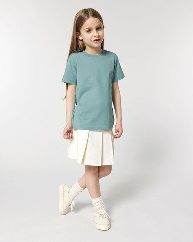 Mini Creator 2.0 - Das Iconic Kinder-T-Shirt - Teal Monstera - 9-11/134-146cm bedrucken, Art.-Nr. STTK184C06009