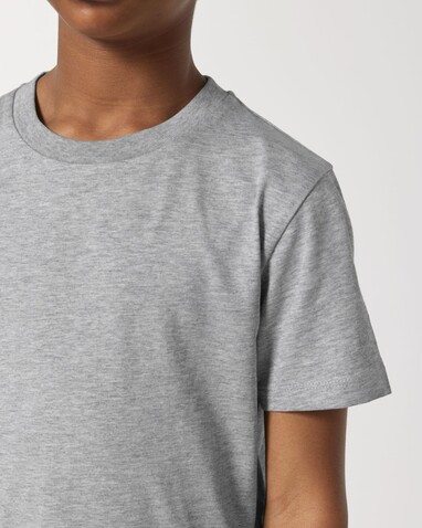 Mini Creator 2.0 - Das Iconic Kinder-T-Shirt - Heather Grey - 3-4/98-104cm bedrucken, Art.-Nr. STTK184C25003