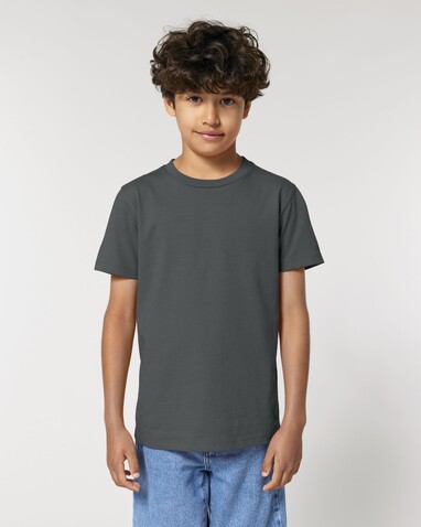 Mini Creator 2.0 - Das Iconic Kinder-T-Shirt - Anthracite - 12-13/152-158cm bedrucken, Art.-Nr. STTK184C25312