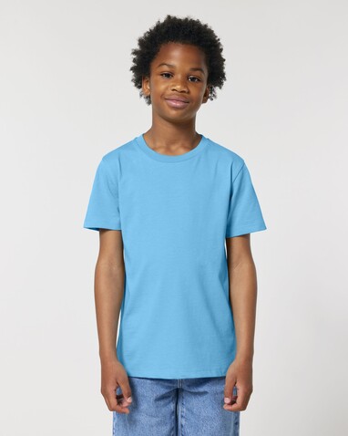 Mini Creator 2.0 - Das Iconic Kinder-T-Shirt - Aqua Blue - 3-4/98-104cm bedrucken, Art.-Nr. STTK184C14503