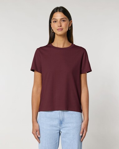 Stella Muser - Das Iconic Damen-T-Shirt - Burgundy - XS bedrucken, Art.-Nr. STTW172C244XS