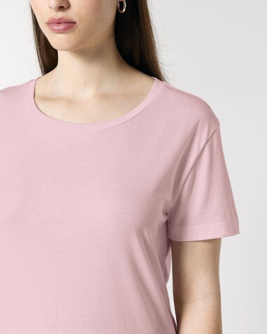 Stella Serena - Das Damen-T-Shirt mit weitem Rundhalsausschnitt - Cotton Pink - XXL bedrucken, Art.-Nr. STTW173C0052X