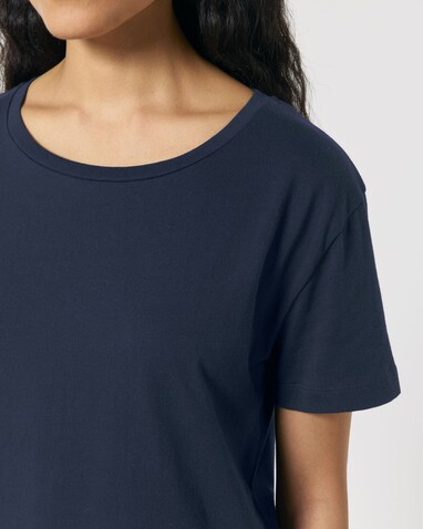 Stella Serena - Das Damen-T-Shirt mit weitem Rundhalsausschnitt - French Navy - XS bedrucken, Art.-Nr. STTW173C727XS
