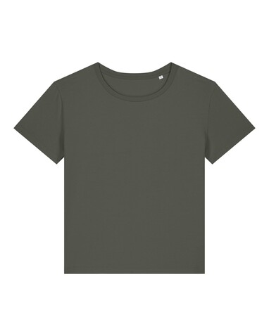 Stella Serena - Das Damen-T-Shirt mit weitem Rundhalsausschnitt - Khaki - XL bedrucken, Art.-Nr. STTW173C2231X Stella Serena - Das Damen-T-Shirt mit weitem Rundhalsausschnitt - Khaki - XL bedrucken, Art.-Nr. STTW173C2231X