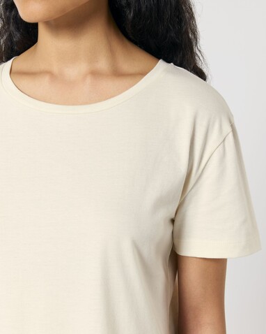 Stella Serena - Das Damen-T-Shirt mit weitem Rundhalsausschnitt - Natural Raw - S bedrucken, Art.-Nr. STTW173C0541S