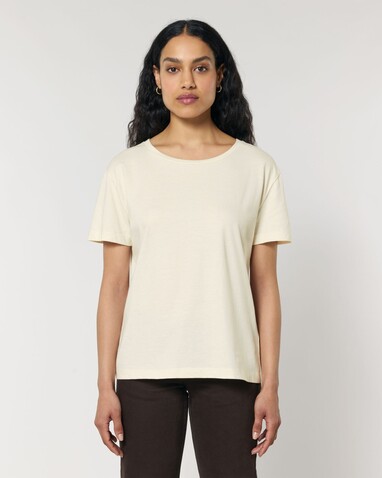 Stella Serena - Das Damen-T-Shirt mit weitem Rundhalsausschnitt - Natural Raw - XS bedrucken, Art.-Nr. STTW173C054XS