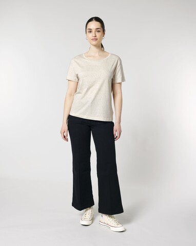 Stella Serena - Das Damen-T-Shirt mit weitem Rundhalsausschnitt - Eco Heather - XS bedrucken, Art.-Nr. STTW173C147XS