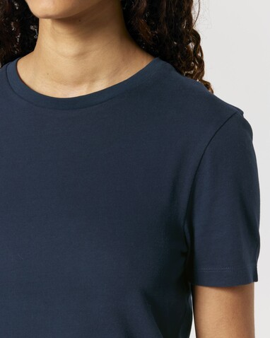 Stella Ella - Das kurze Fitted Damen-T-Shirt - French Navy - XL bedrucken, Art.-Nr. STTW174C7271X