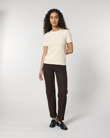 Stella Ella - Das kurze Fitted Damen-T-Shirt - Natural Raw - XL bedrucken, Art.-Nr. STTW174C0541X Stella Ella - Das kurze Fitted Damen-T-Shirt - Natural Raw - XL bedrucken, Art.-Nr. STTW174C0541X