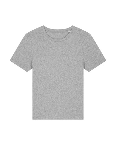 Stella Ella - Das kurze Fitted Damen-T-Shirt - Heather Grey - XS bedrucken, Art.-Nr. STTW174C250XS