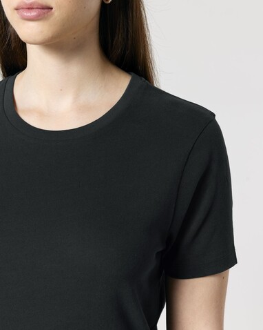 Stella Ella - Das kurze Fitted Damen-T-Shirt - Black - M bedrucken, Art.-Nr. STTW174C0021M Stella Ella - Das kurze Fitted Damen-T-Shirt - Black - M bedrucken, Art.-Nr. STTW174C0021M