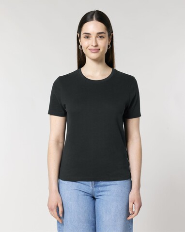 Stella Ella - Das kurze Fitted Damen-T-Shirt - Black - M bedrucken, Art.-Nr. STTW174C0021M Stella Ella - Das kurze Fitted Damen-T-Shirt - Black - M bedrucken, Art.-Nr. STTW174C0021M
