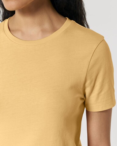 Stella Ella - Das kurze Fitted Damen-T-Shirt - Nispero - M bedrucken, Art.-Nr. STTW174C1421M
