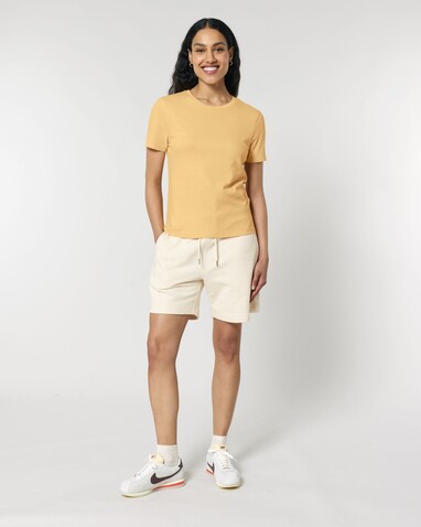 Stella Ella - Das kurze Fitted Damen-T-Shirt - Nispero - M bedrucken, Art.-Nr. STTW174C1421M