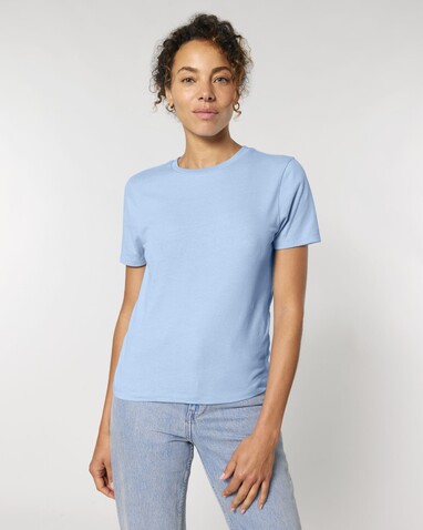 Stella Ella - Das kurze Fitted Damen-T-Shirt - Blue Soul - XL bedrucken, Art.-Nr. STTW174C1491X