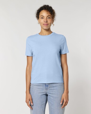 Stella Ella - Das kurze Fitted Damen-T-Shirt - Blue Soul - M bedrucken, Art.-Nr. STTW174C1491M