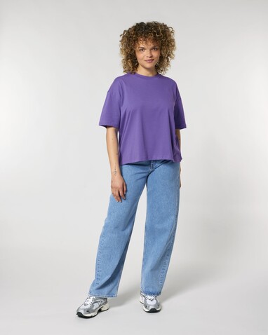 Stella Nova - Das Boxy Damen-T-Shirt - Purple Love - XXL bedrucken, Art.-Nr. STTW175C1152X Stella Nova - Das Boxy Damen-T-Shirt - Purple Love - XXL bedrucken, Art.-Nr. STTW175C1152X