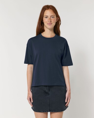 Stella Nova - Das Boxy Damen-T-Shirt - French Navy - L bedrucken, Art.-Nr. STTW175C7271L