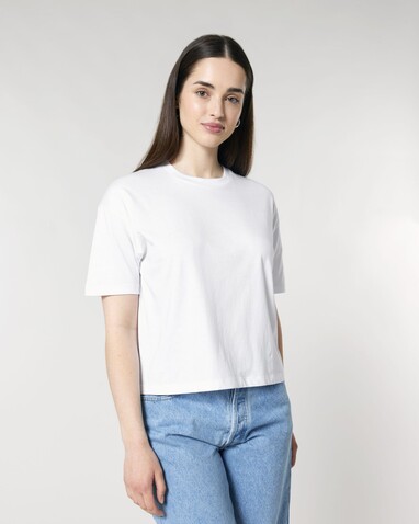 Stella Nova - Das Boxy Damen-T-Shirt - White - L bedrucken, Art.-Nr. STTW175C0011L Stella Nova - Das Boxy Damen-T-Shirt - White - L bedrucken, Art.-Nr. STTW175C0011L