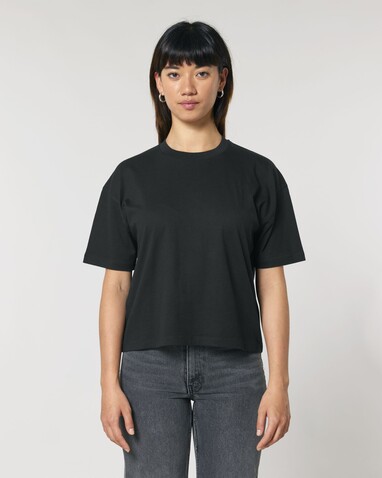 Stella Nova - Das Boxy Damen-T-Shirt - Black - XL bedrucken, Art.-Nr. STTW175C0021X Stella Nova - Das Boxy Damen-T-Shirt - Black - XL bedrucken, Art.-Nr. STTW175C0021X