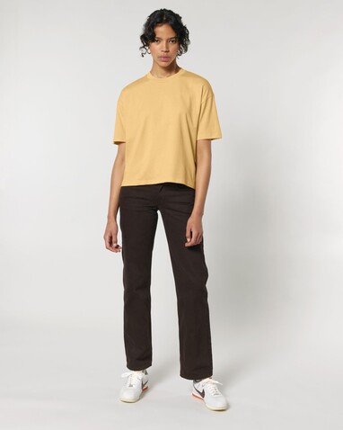 Stella Nova - Das Boxy Damen-T-Shirt - Nispero - S bedrucken, Art.-Nr. STTW175C1421S Stella Nova - Das Boxy Damen-T-Shirt - Nispero - S bedrucken, Art.-Nr. STTW175C1421S