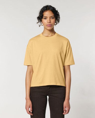 Stella Nova - Das Boxy Damen-T-Shirt - Nispero - M bedrucken, Art.-Nr. STTW175C1421M
