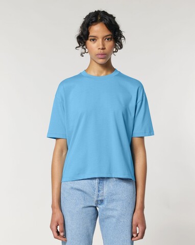 Stella Nova - Das Boxy Damen-T-Shirt - Aqua Blue - L bedrucken, Art.-Nr. STTW175C1451L Stella Nova - Das Boxy Damen-T-Shirt - Aqua Blue - L bedrucken, Art.-Nr. STTW175C1451L