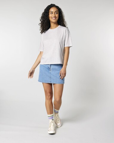Stella Nova - Das Boxy Damen-T-Shirt - Cool Heather Grey - XL bedrucken, Art.-Nr. STTW175C1461X Stella Nova - Das Boxy Damen-T-Shirt - Cool Heather Grey - XL bedrucken, Art.-Nr. STTW175C1461X