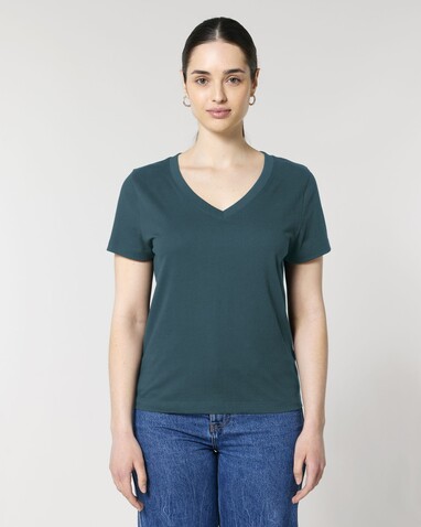 Stella Isla - Das Damen-T-Shirt mit V-Ausschnitt - Stargazer - S bedrucken, Art.-Nr. STTW176C7021S