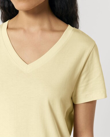 Stella Isla - Das Damen-T-Shirt mit V-Ausschnitt - Butter - L bedrucken, Art.-Nr. STTW176C0781L