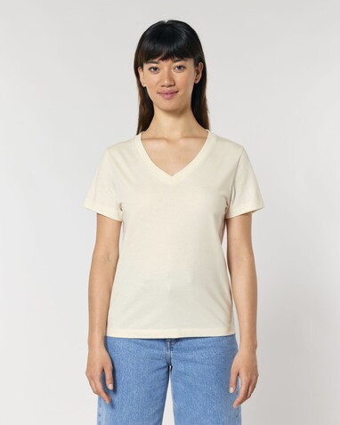 Stella Isla - Das Damen-T-Shirt mit V-Ausschnitt - Natural Raw - S bedrucken, Art.-Nr. STTW176C0541S Stella Isla - Das Damen-T-Shirt mit V-Ausschnitt - Natural Raw - S bedrucken, Art.-Nr. STTW176C0541S