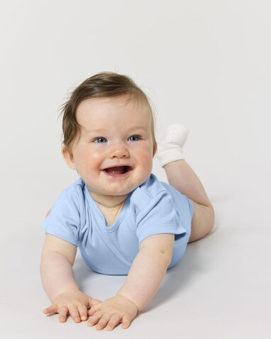 Baby Body - Der kurzärmelige Baby-Body - Blue Soul - 0-3 m/56-62cm bedrucken, Art.-Nr. STUB103C149B6 Baby Body - Der kurzärmelige Baby-Body - Blue Soul - 0-3 m/56-62cm bedrucken, Art.-Nr. STUB103C149B6