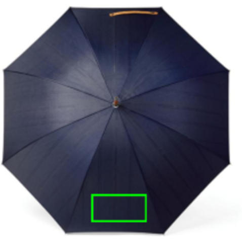 VINGA Bosler AWARE™ Regenschirm aus recyceltem PET navy blau bedrucken, Art.-Nr. V850005