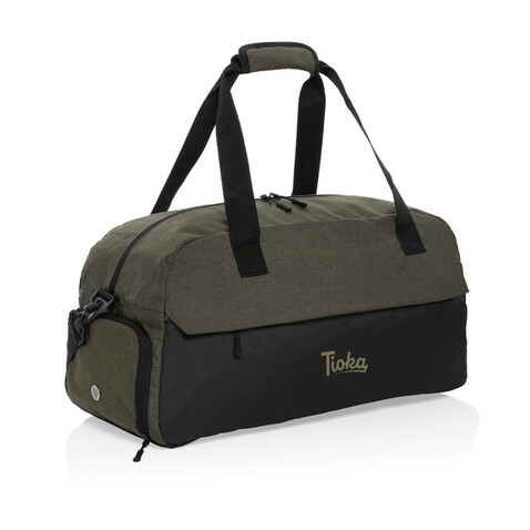 Kazu AWARE™ RPET Weekend-Duffel-Bag grün bedrucken, Art.-Nr. P707.207