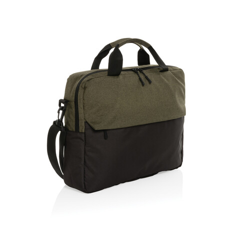 Kazu AWARE™ 15,6&quot; RPET Laptop-Tasche grün bedrucken, Art.-Nr. P732.177
