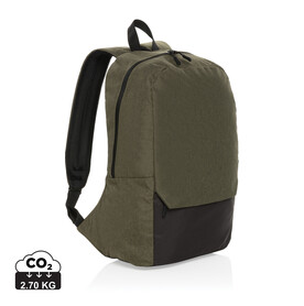 Kazu AWARE™ 15,6&amp;quot; RPET Laptop-Rucksack grün bedrucken, Art.-Nr. P763.257