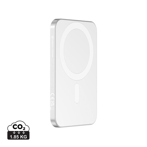 Urban Vitamin Burbank 3000mAh Powerbank aus RCS Plastik/Alu silber bedrucken, Art.-Nr. P322.812