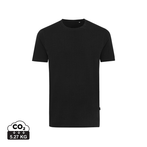 Iqoniq Bryce T-Shirt aus recycelter Baumwolle schwarz bedrucken, Art.-Nr. T9100.001.4XL
