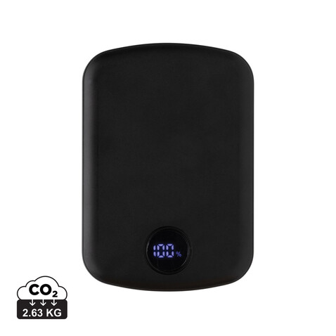 MagBoost 5.000mAh magnetische Powerbank aus RCS rec. Plastik schwarz bedrucken, Art.-Nr. P322.411