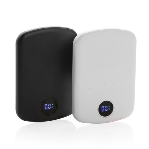MagBoost 5.000mAh magnetische Powerbank aus RCS rec. Plastik weiß bedrucken, Art.-Nr. P322.413