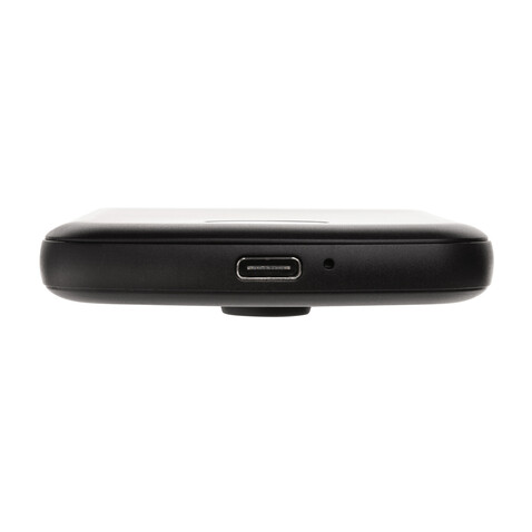 MagBoost 5.000mAh magnetische Powerbank aus RCS rec. Plastik schwarz bedrucken, Art.-Nr. P322.411