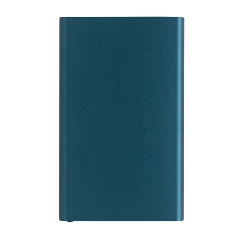 4.000mAh Type-C Powerbank aus RCS recyeltem ABS &amp; Aluminium blau bedrucken, Art.-Nr. P322.425