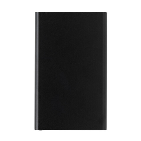 4.000mAh Type-C Powerbank aus RCS recyeltem ABS &amp; Aluminium schwarz bedrucken, Art.-Nr. P322.421