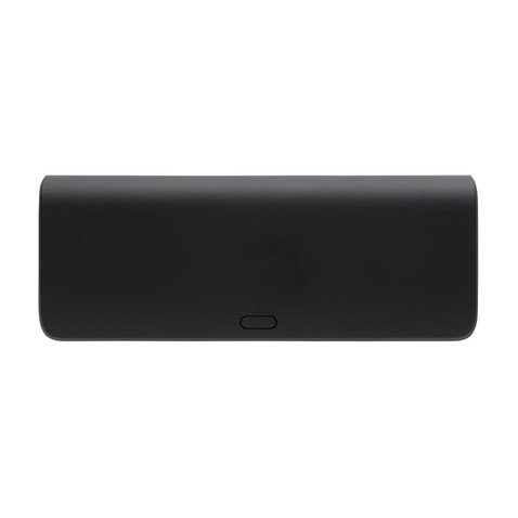 FlashCharge 20.000mAh Fast-Charge Powerbank aus RCS rPlastik schwarz bedrucken, Art.-Nr. P322.481